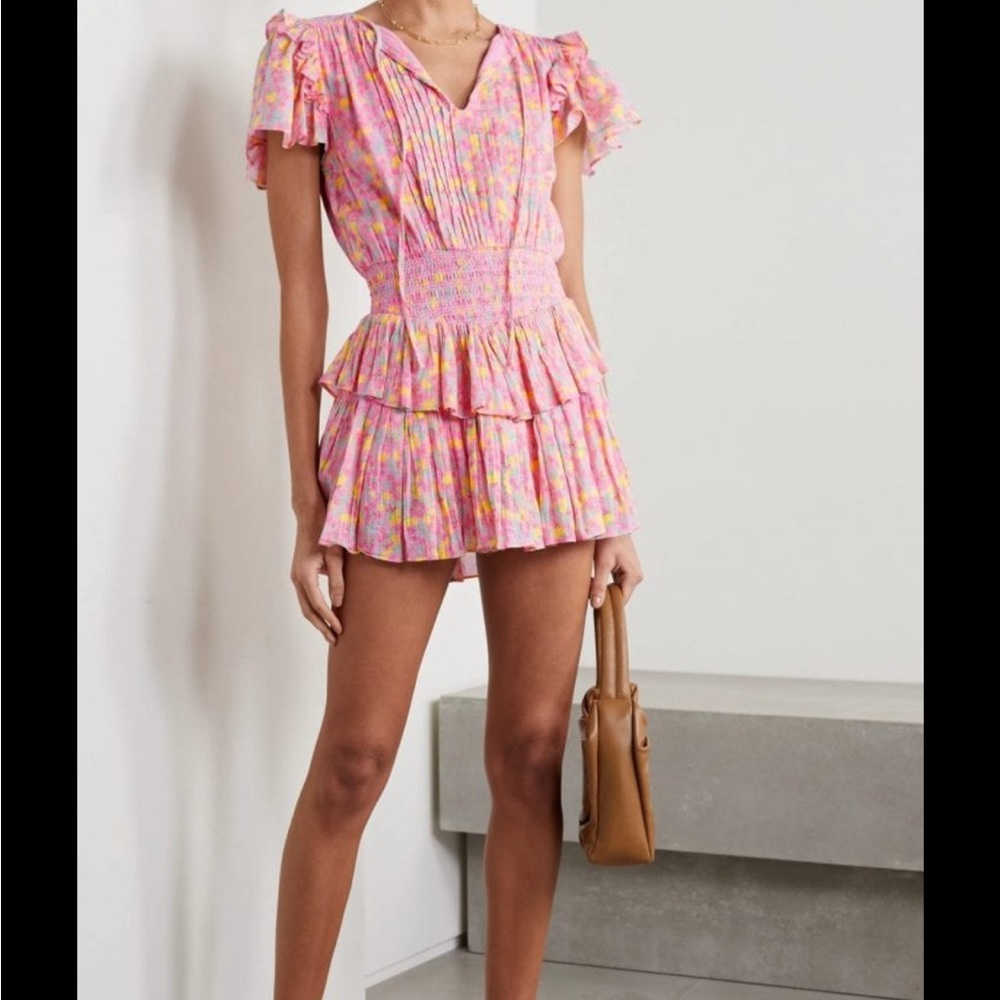 LoveShackFancy Audette Mini Dress